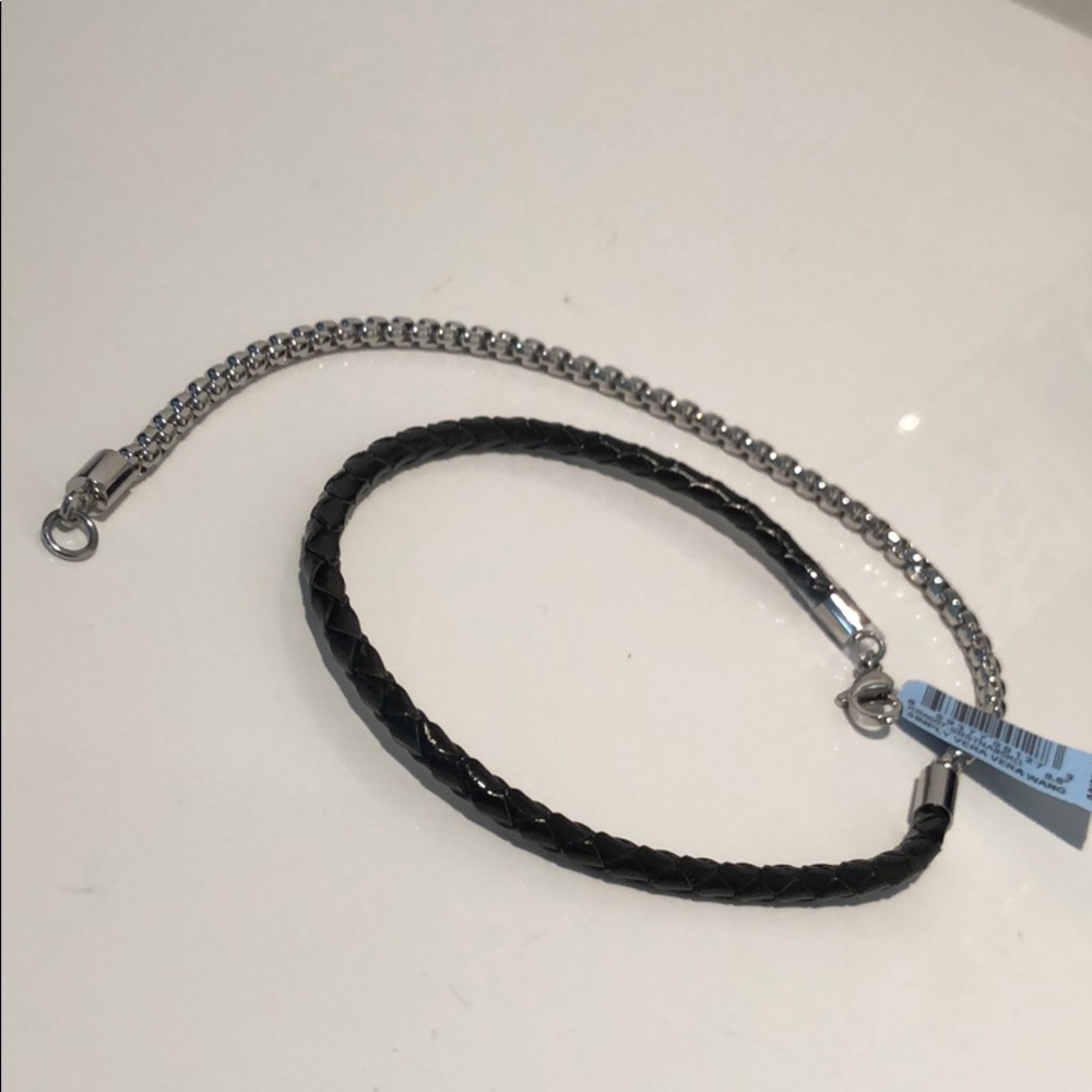 SIMPLY VERA UNISEX STAINLESS STEEL LEATHER WRAP - Picture 16 of 16